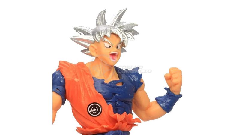 Brinquedo Boneco Goku Instinto Superior Cabelo Cinza Promoçã