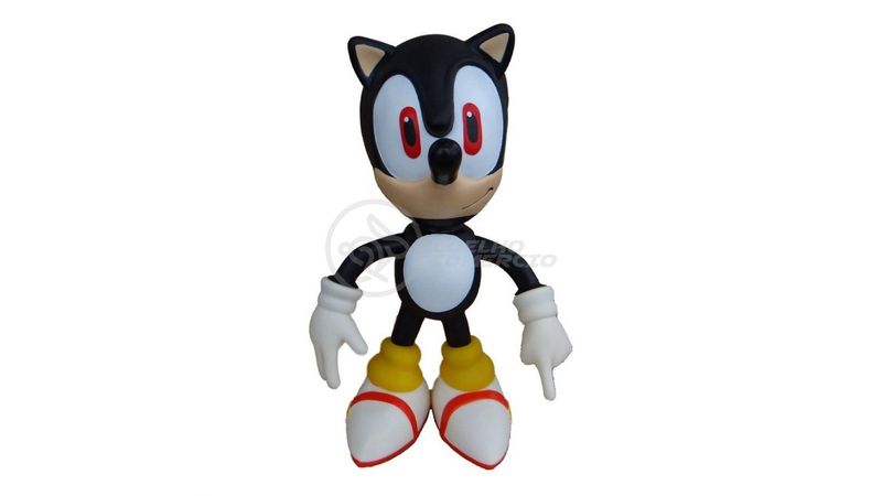 Boneco Action Figure Shadow Sonic Black Preto Articulado Grande