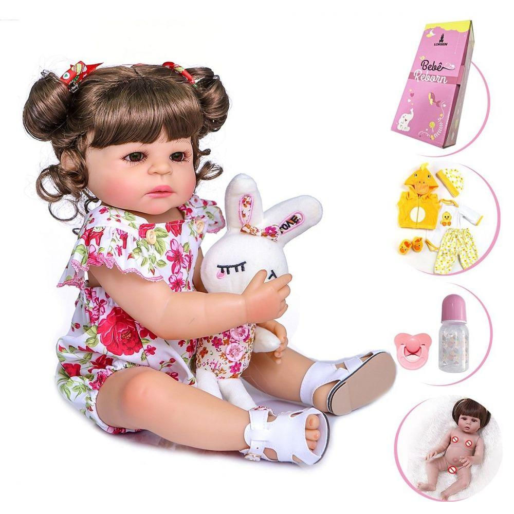 Boneca Bebê Reborn By Milk Menina Brinquedo Realista em Promoção