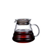 Cafeteira em vidro borosilicato com coador inox Zahav 300ml