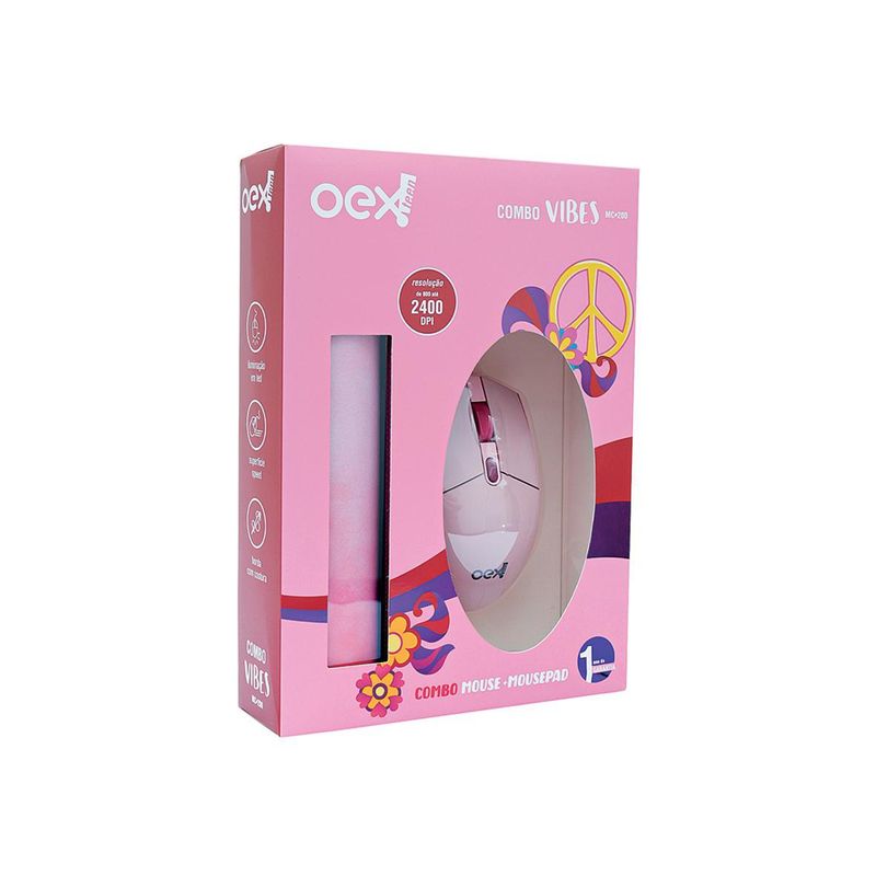 Mouse-com-Mousepad-OEX-Vibes-MC200-Rosa-1736434c