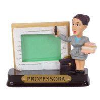 Miniatura Profissional Professora De Resina Com Porta Foto