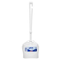 Escova Sanitária para Banheiro com Pote de Plástico Branco Sanilux Bettanin