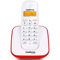 Telefone Intelbras Ts3110 sem Fio Id Branco Vermelho