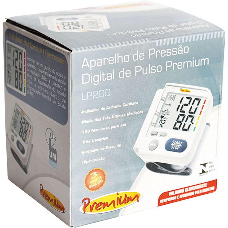 Aparelho-de-Pressao-Digital-Automatico-Pulso-Premium-LP200-com-Deteccao-de-Arritmia-e-Data-Hora