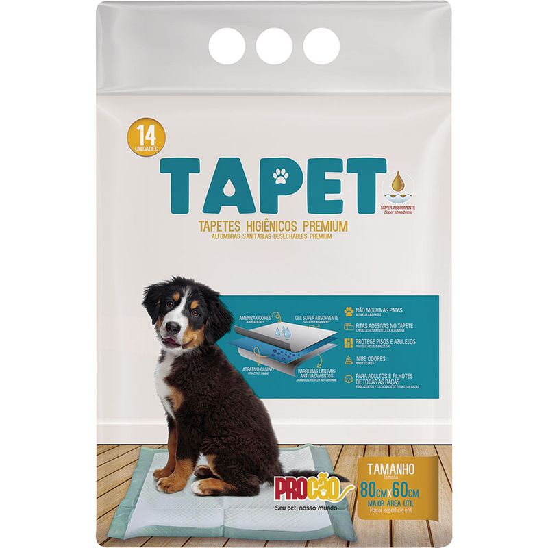 Tapete-Higienico-80x60cm-Procao-Tapet-com-14-Unidades-