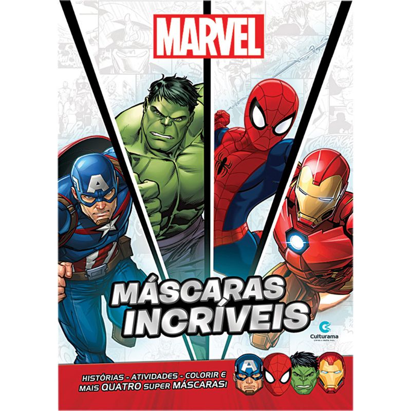 Livro-Infantil-Culturama-Mascaras-Incriveis-Marvel-