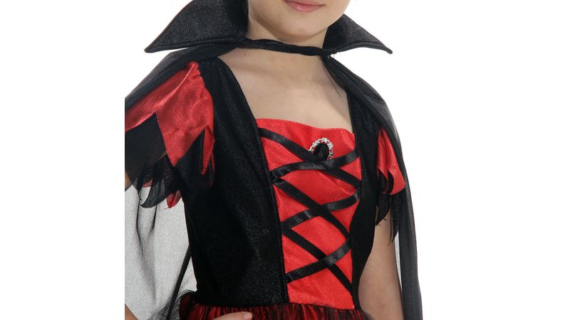 Fantasia Vampira Katrina Infantil - Halloween - Fantasia Bh