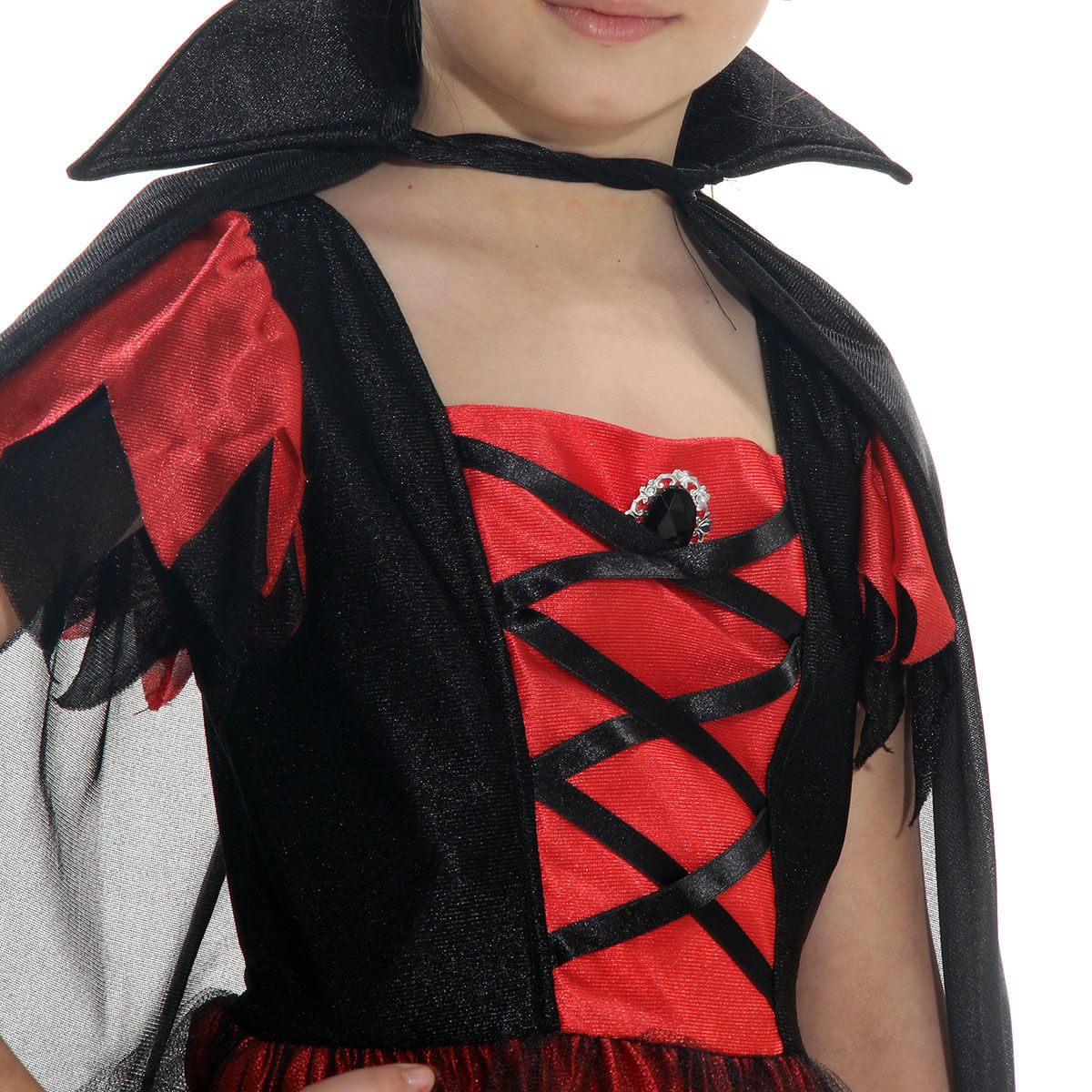 Fantasia Vampira Katrina Infantil - Halloween
