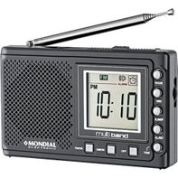 Rádio Relógio Digital Mondial Multi Band II RP-04 Faixas AM e FM