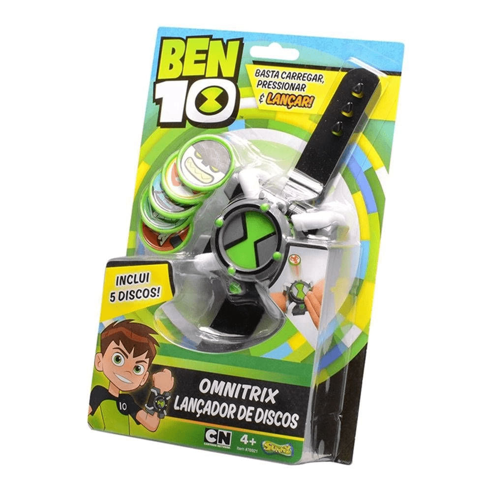 Lançador de Discos Ben 10 Omnitrix Sunny - Loja Zuza Brinquedos
