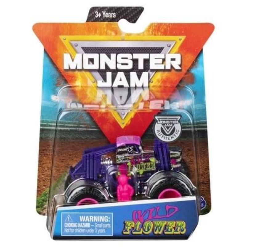 Mini Veículo e Figura - Monster Jam - 1/64 - Bumerang Brinquedos