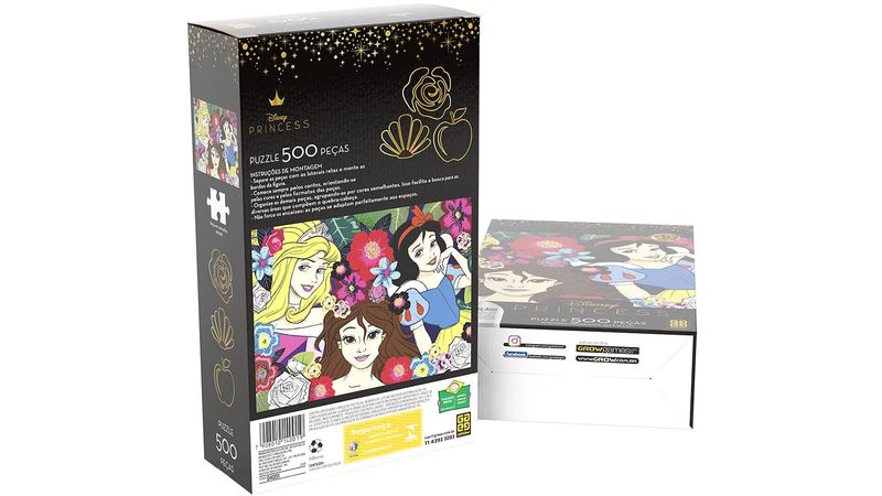 Kit Princesas Disney: GigaBook + Jogo da Memória + Quebra-Cabeça