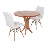 Conjunto 05 Cadeiras Eames Wood Leda Design Preta