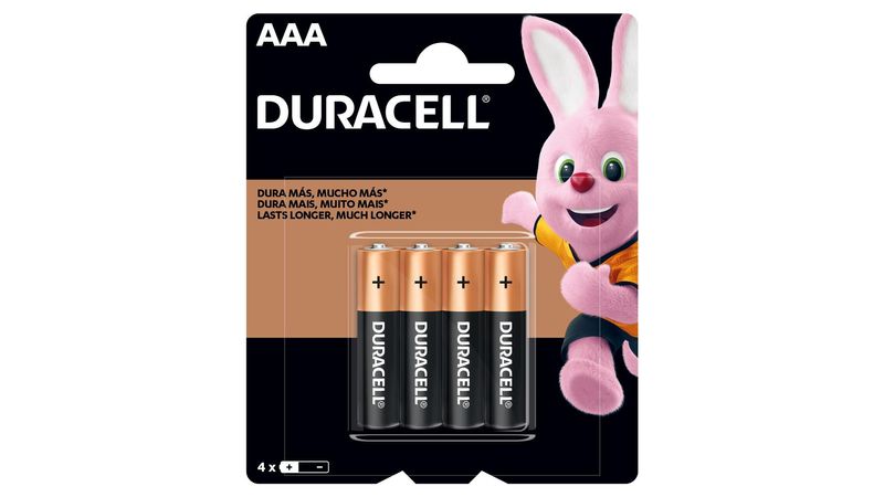 Pilha Alcalina Duracell AAA 1,5V Palito Com 4 Unidades - Papelaria Criativa