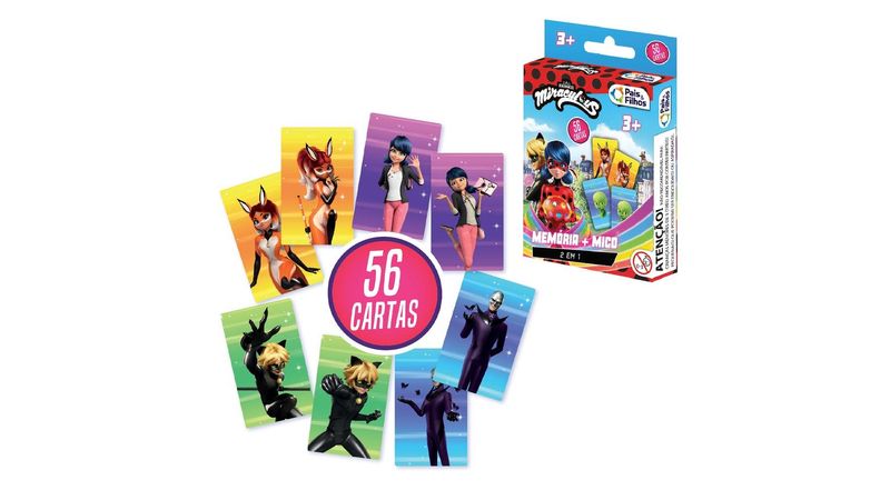 Jogo de Carta: Miraculous - Copag - Toyshow Tudo de Marvel DC