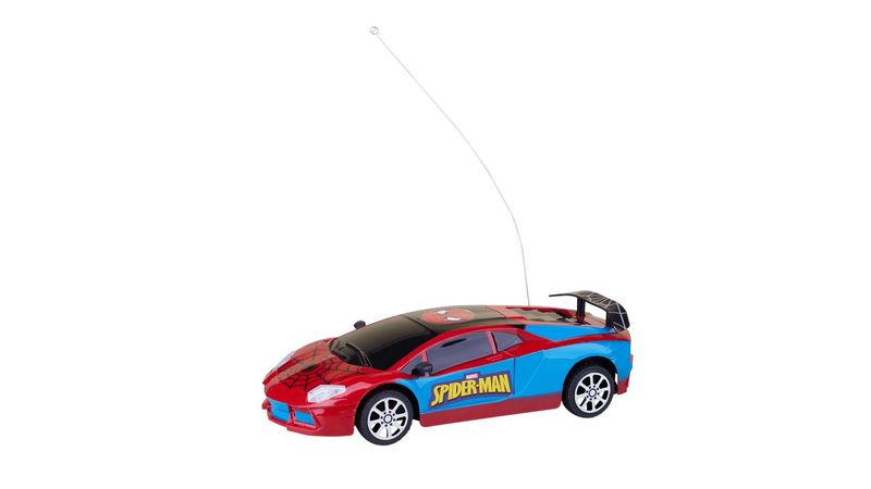 Carro de Controle Remoto Homem Aranha High Speed 3 Funções Preto e Vermelho  - Candide
