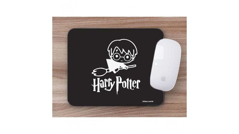 Mouse Pad Jogos Divertidos Vassoura Harry Potter