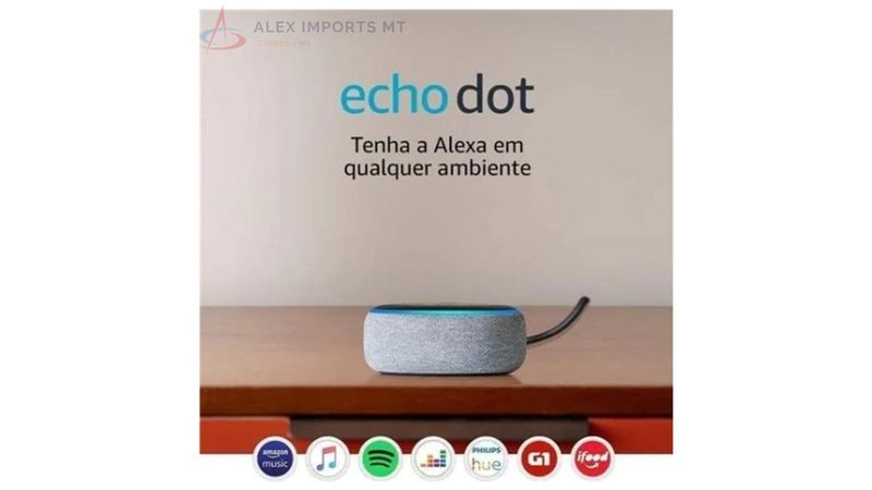 Alexa Echo Dot  3ª Geração Smart Speaker Wi-fi - Casa & Vídeo