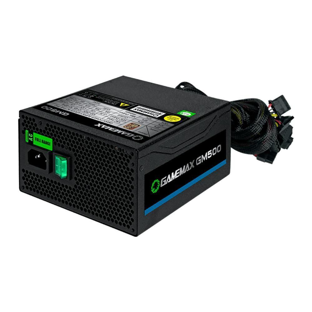 Fonte Atx Gamemax 500W Real 80 Plus Gm500 Pfc Bivolt Automatico Branca -  Evolusom Comercial Ltda - Produtos de informática, Automotivo e Eletrônicos  em Geral