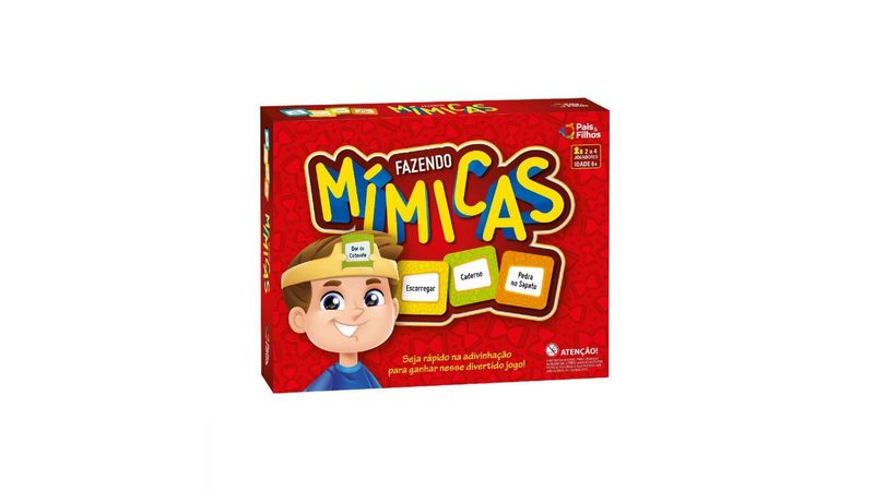 Jogo De Adivinhação Fazendo Mímicas Super Jogos Pais e Filho