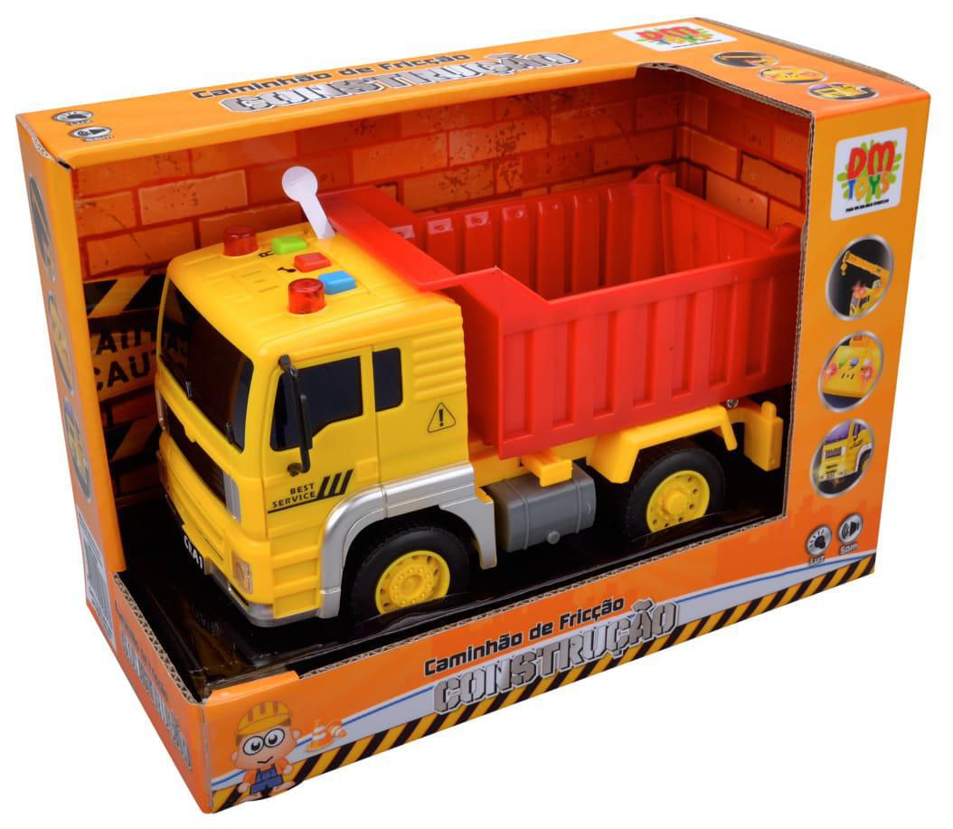 Caminhão de brinquedo infantil com plataforma som e luzes em Promoção na  Americanas