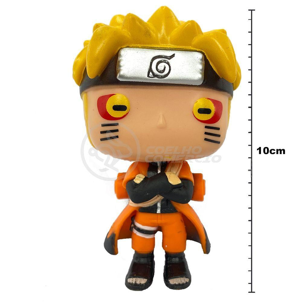 Kit com 5 Bonecos Desenho Naruto Shippuden Pop Grande no Shoptime