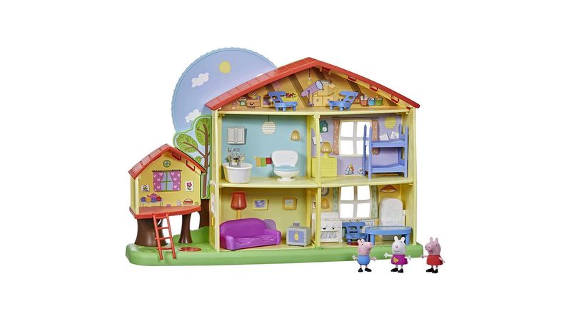 Playset Mini Figuras Casa da Peppa Diversão Noite e Dia Luzes e Som  Playskool - Casa & Vídeo