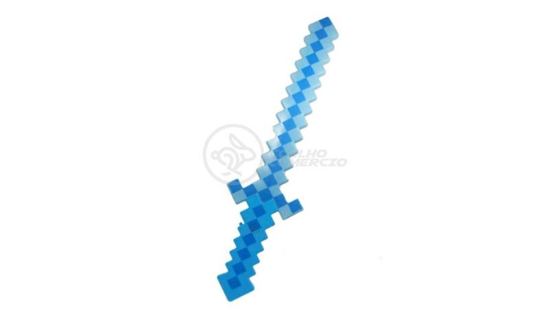 MineCraft LED Light-Up Pixel Sword - Blue