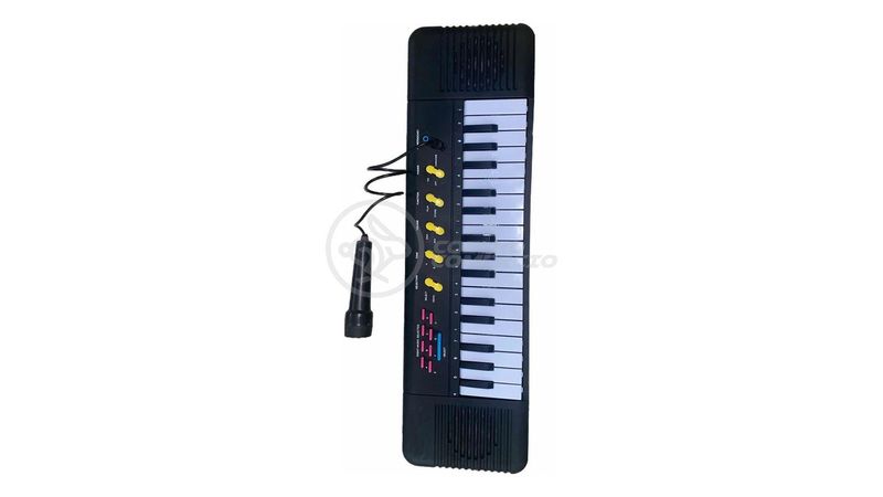 Piano teclado infantil musical com karaoke microfone 32 teclas