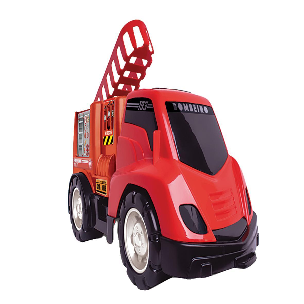 Brinquedo Caminhao Bombeiro Mini Truck 073 - Samba Toys