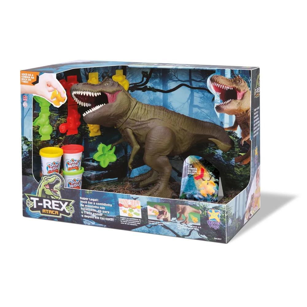 Dinossauro T-REX Articulado Divertoys 8193 – Starhouse Mega Store