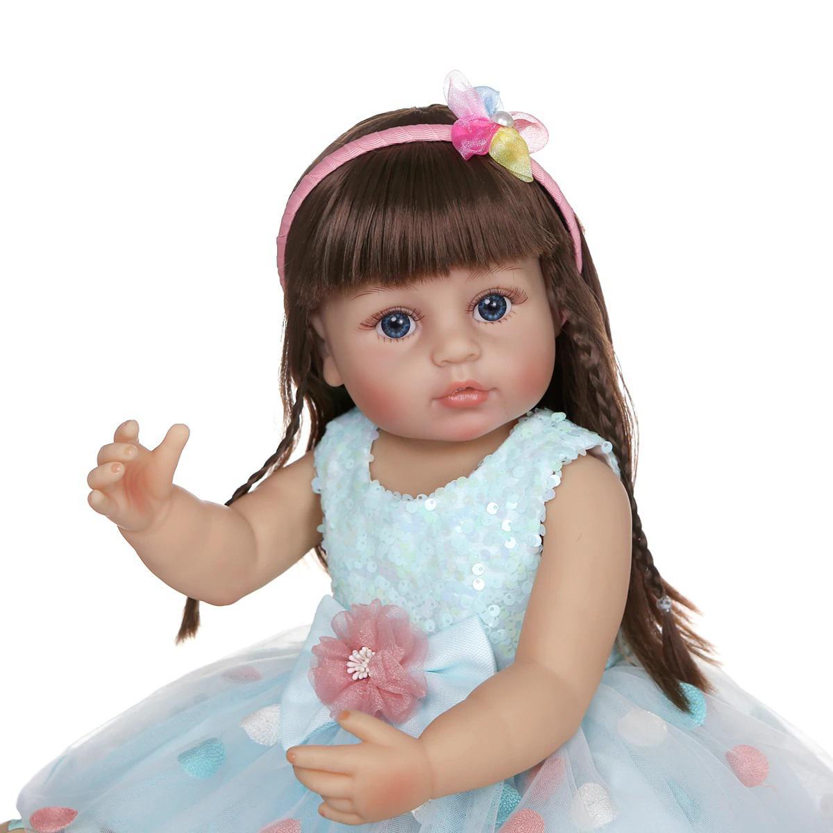 Boneca Bebê Reborn Realista 100% Silicone Bonita Fio a Fio no Shoptime