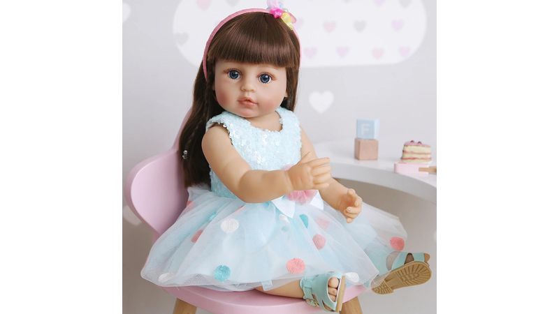 BAOERYAA Bebe Boneca Menina,boneca Reborn Silicone Realista,boneca