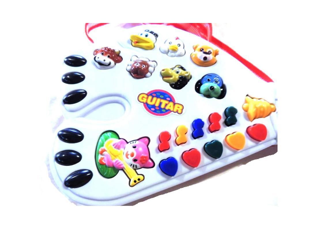 Brinquedo Guitarra Musical Girafa Teclado Infantil Som