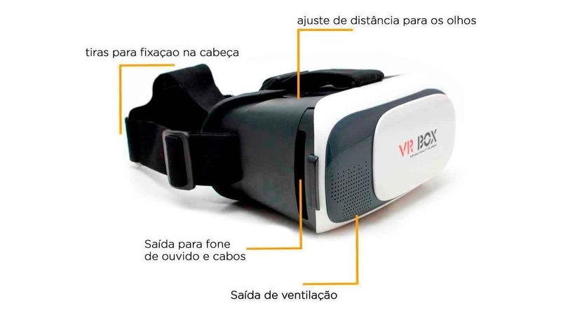 Óculos 3D VR para jogos e filmes 3D