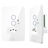 Interruptor Wi-Fi 2 Pad + Tomada 10A - Branco
