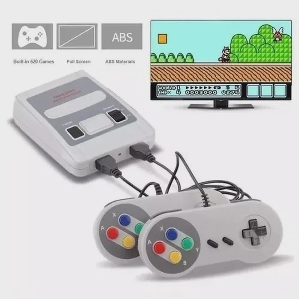 Mini Super Nintendo 93 mil jogos 2 controles - Vídeo Game Retro :  : Moda