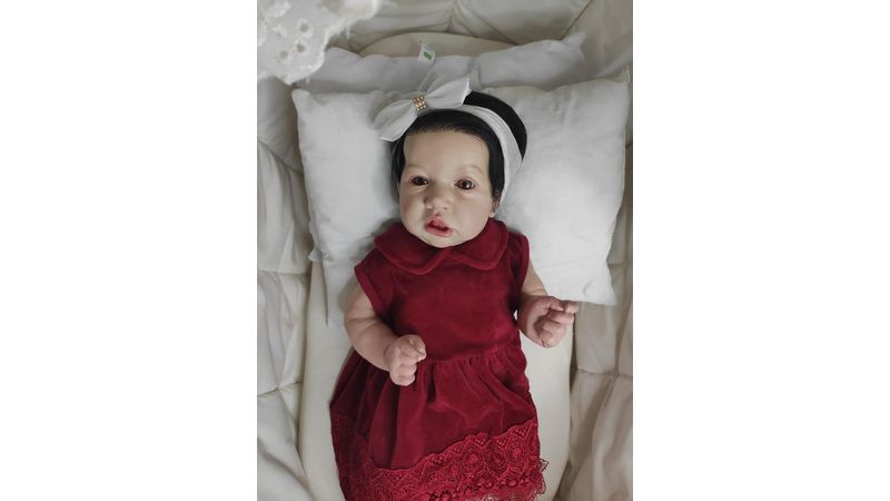 Boneca bebê Reborn Ana Julia 2 autentica com corpo inteiro