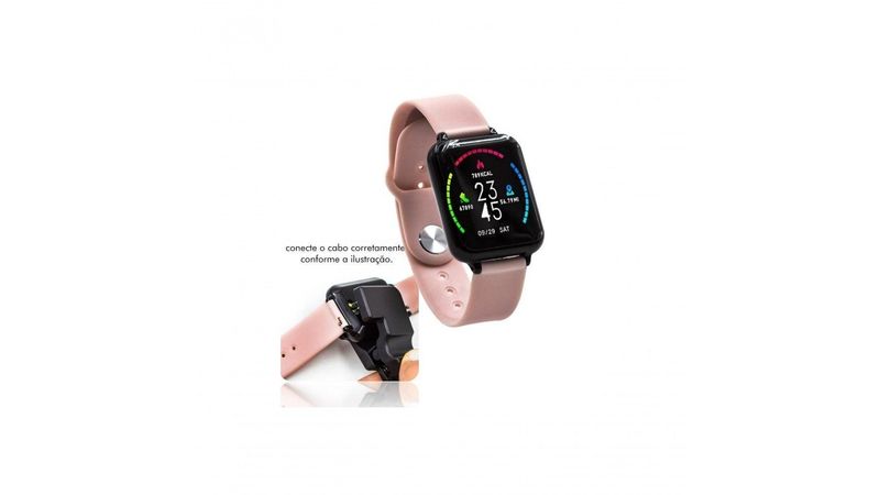 Smart Watch B57 Relógio Inteligente App Hero Band - Rosa