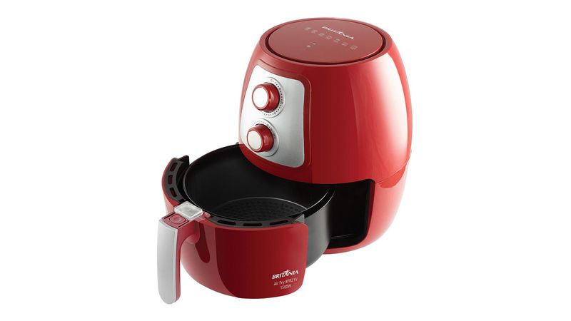 Fritadeira Elétrica Air Fryer 4L BFR21 Vermelha 127V Britânia - Lojas Tobias