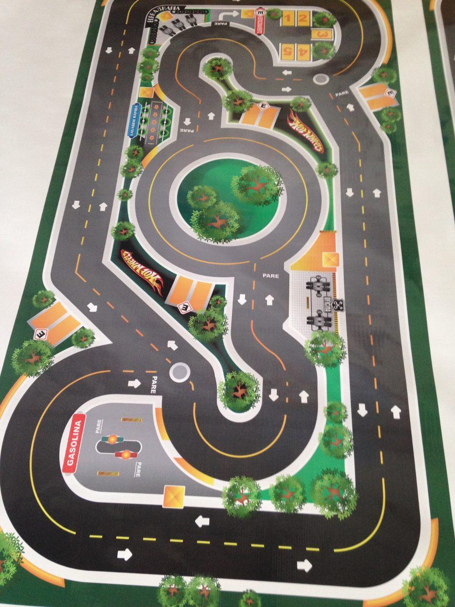 Papel De Parede Hot Wheels Carros Pista Track M² Nhw15