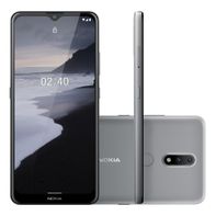 Smartphone Nokia 2.4 NK015 64GB Dual Chip Tela 6.5" 4G Câmera Dual 13MP+2MP Cinza