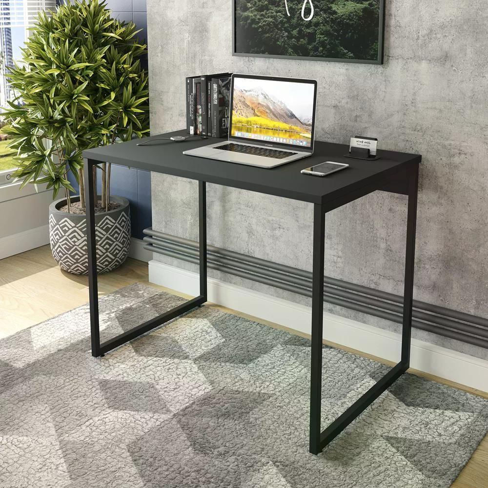 Mesa Para Escritório 90x75x60 Preto Standard