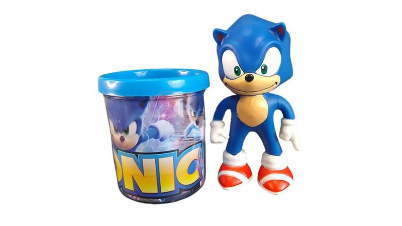 Coleção Boneco Action Figure Sonic The Hedgehog Azul 16Cm - WebContinental