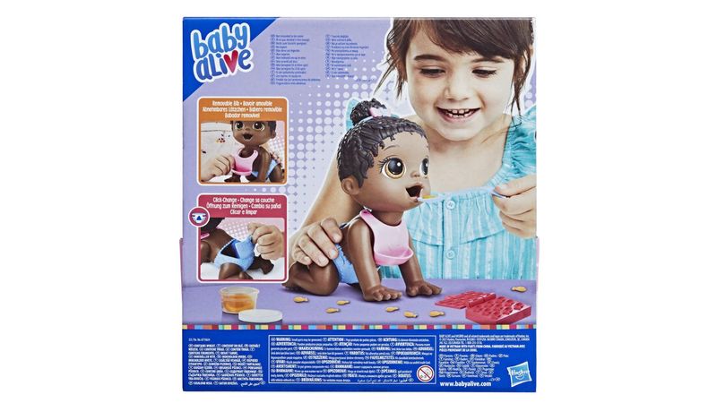 Boneca Hora da Papinha Negra Baby Alive Hasbro - Fátima Criança