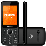 Celular Positivo Phone P38 com Bluetooth e Rádio FM Preto Bivolt