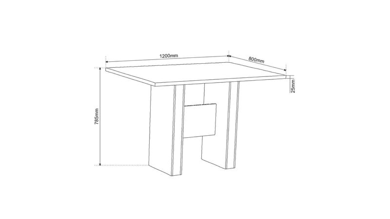 Conjunto Sala de Jantar Completa Mesa Tampo MDF 4 Cadeiras Imbuia Quick  Viero