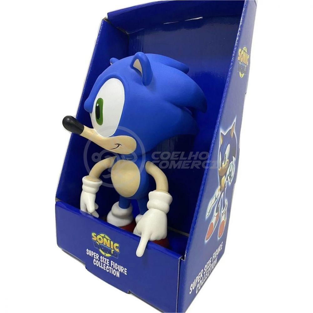 Boneco Super Sonic Grande Super Size 23Cm - Sonic - WebContinental