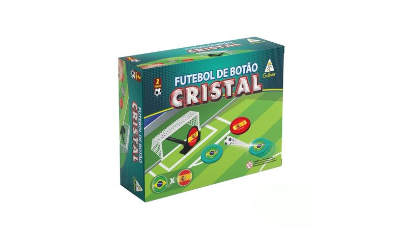 Jogo Futebol de Botão Cristal Brasil x Espanha Gulliver